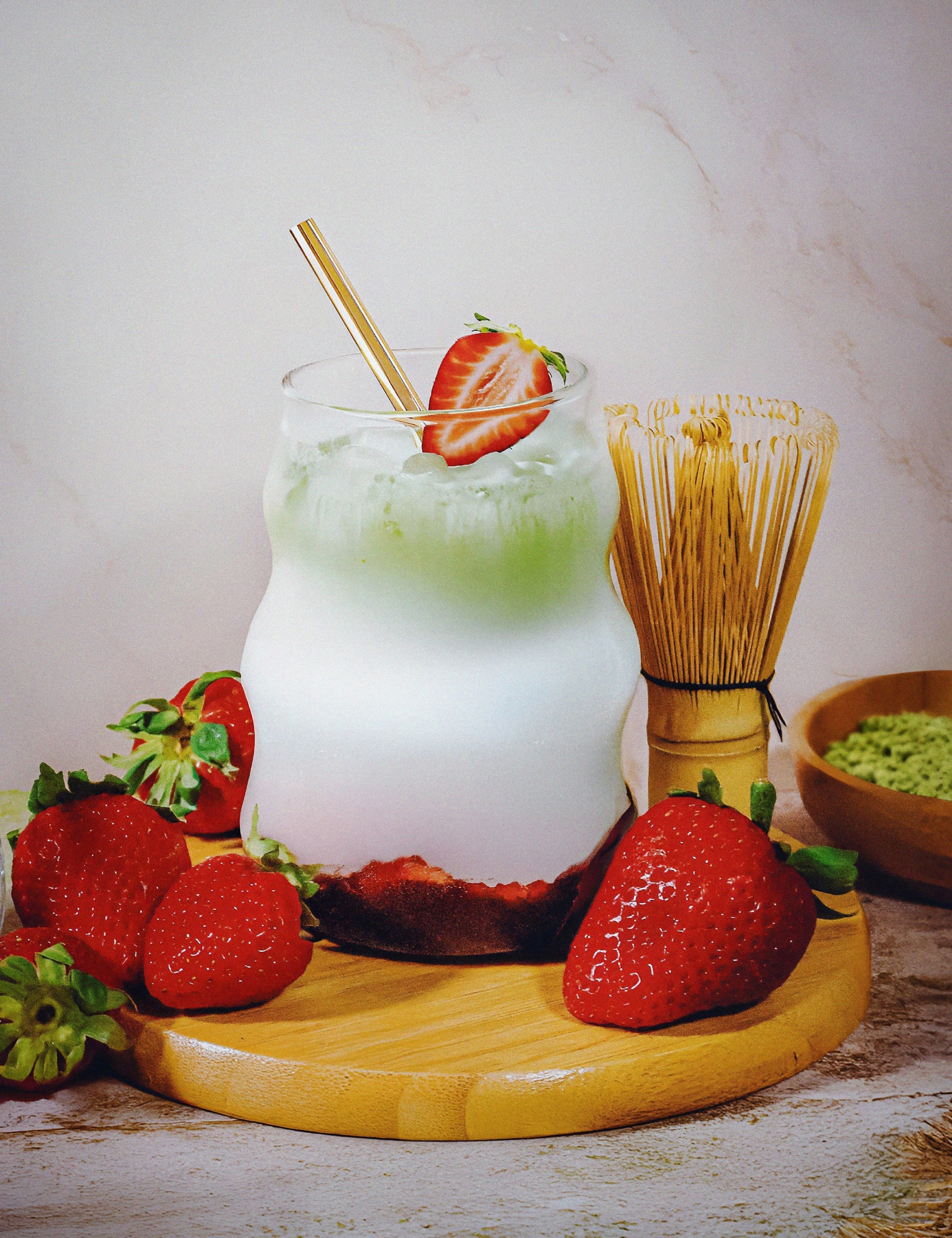 Strawberry Matcha Latte
