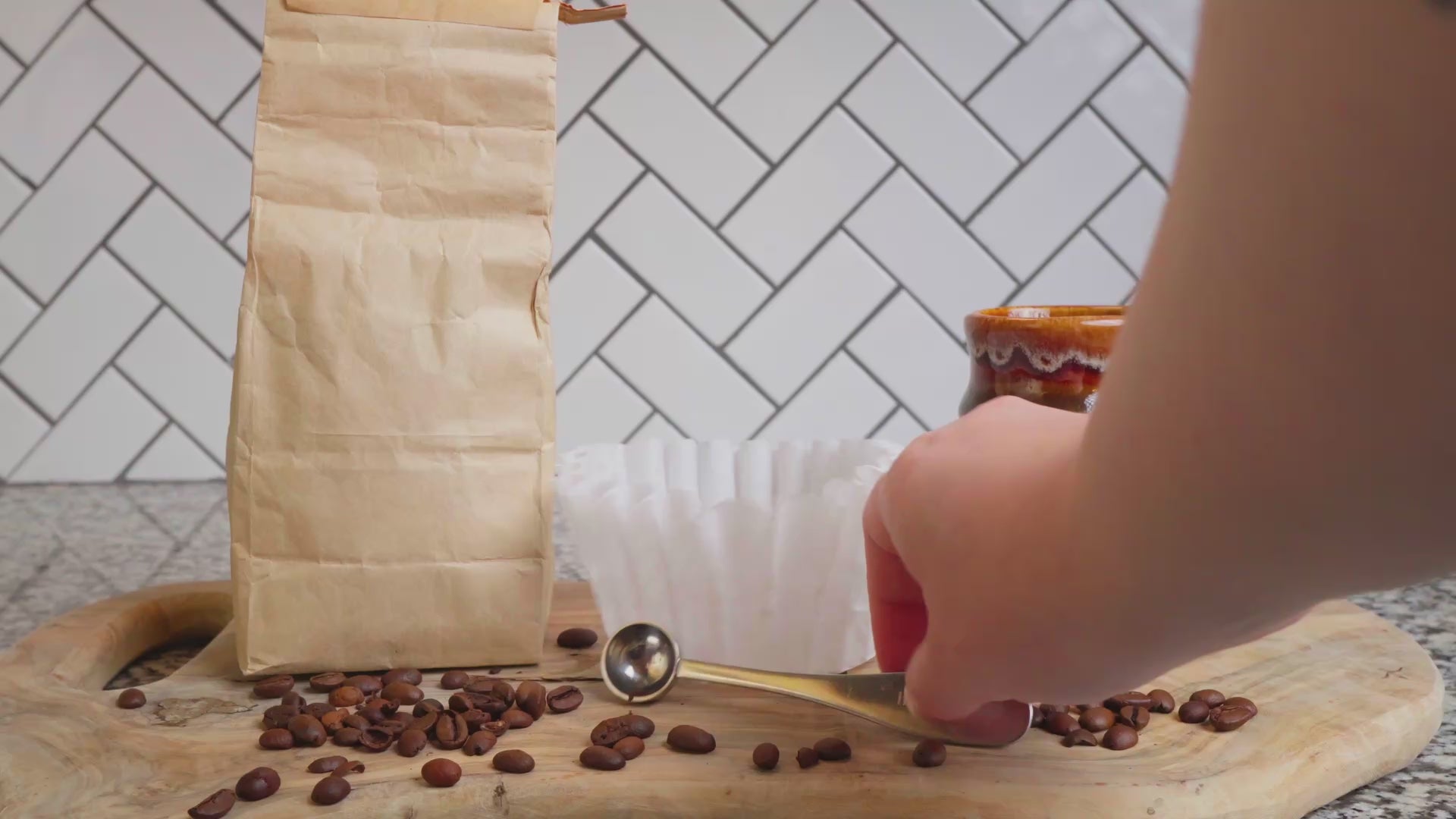 Stainless steel matcha spoon